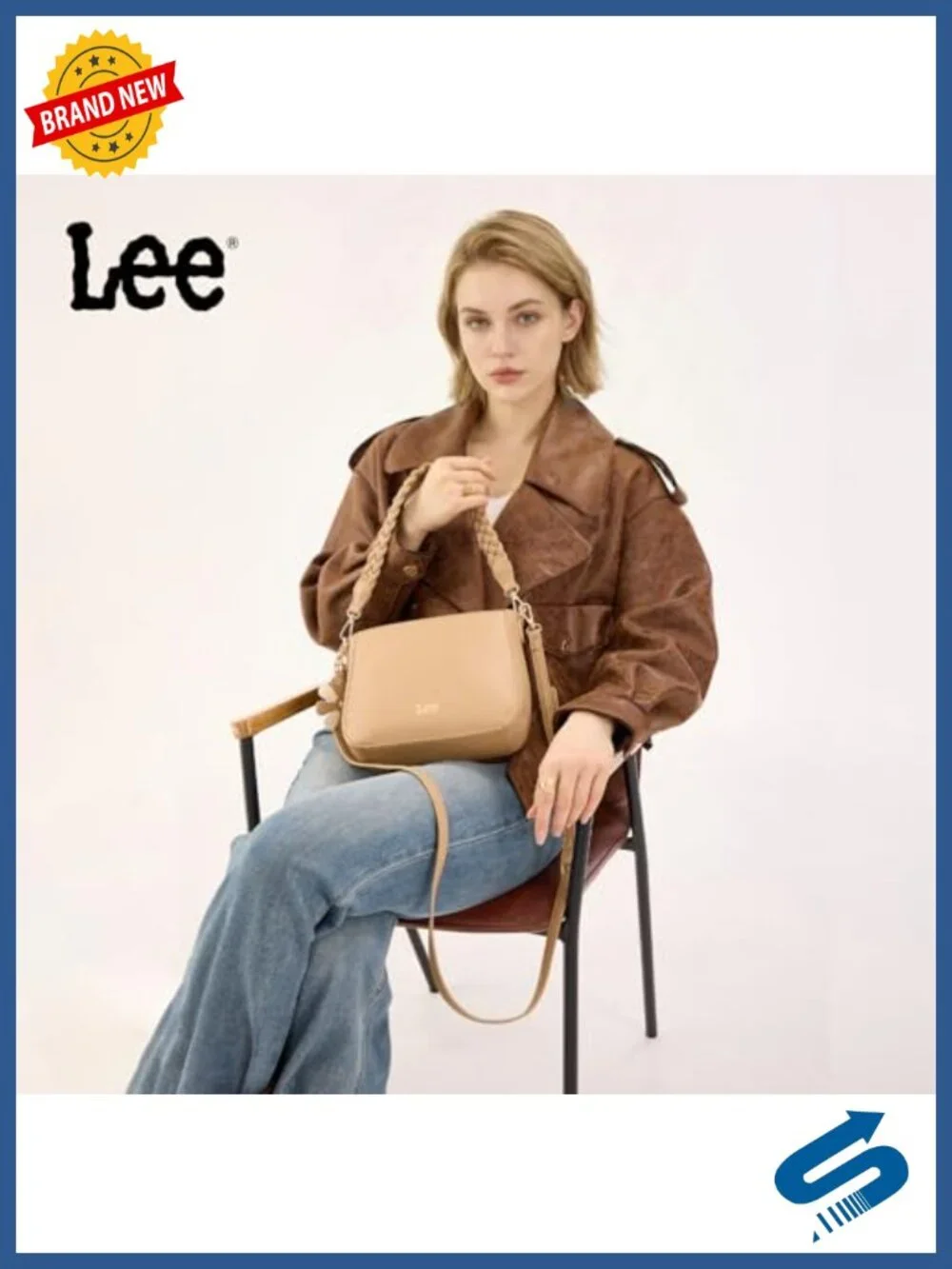 Vegan Leather Convertible Crossbody Shoulder Bag with Detachable Strap Top